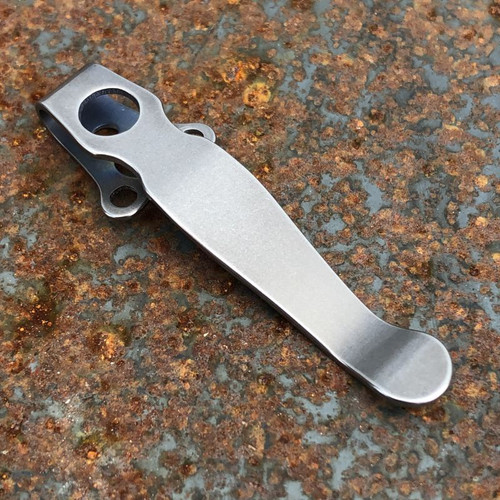 LynchNW Spyderco Tenacious Clip - Stone Washed Finish LynchNW Spyderco Tenacious Clip - Stone Washed Finish