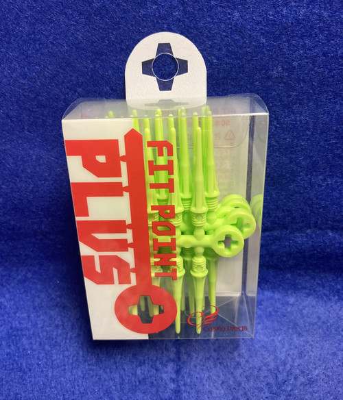 Cosmo Darts Fit Point Plus Soft Dart Tips Lime Green (Set of 50) 