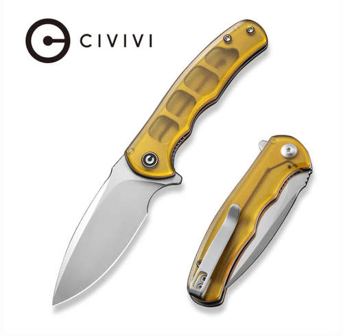 CIVIVI Mini Praxis Flipper Liner Lock Knife Ultem (2.98" Satin D2)