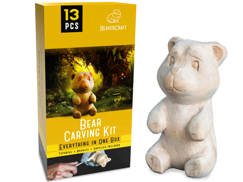 BeaverCraft Bear Carving Kit DIY05