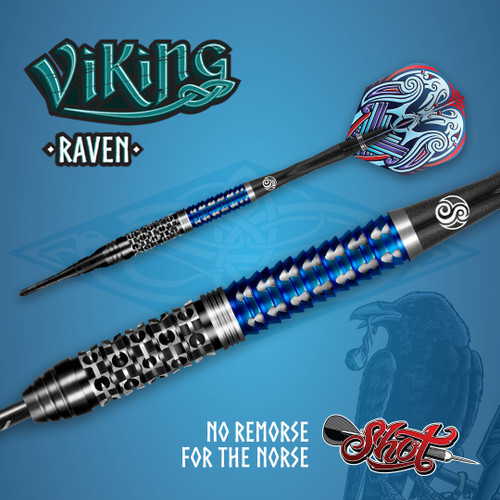 Viking Raven 5 Series 20 gm-B/W18.5gm Soft Tip Set Shot Darts