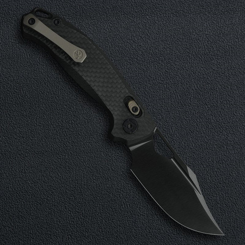 Kunwu Knives Django Crossbar Lock Carbon Fiber DLC Elmax