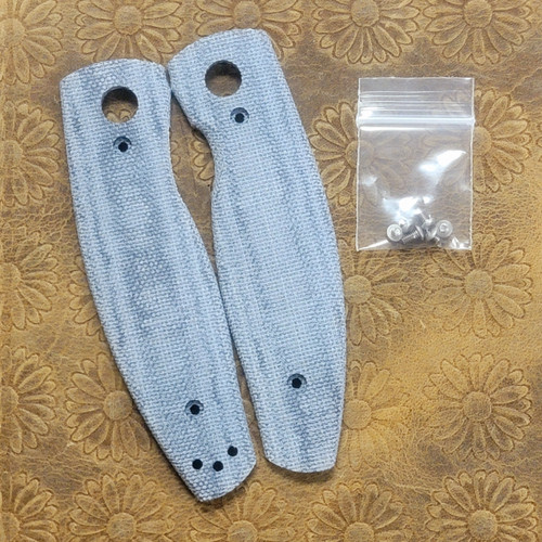 TRM Neutron 2 Premium Denim Canvas Micarta 3D Contoured Scale Set