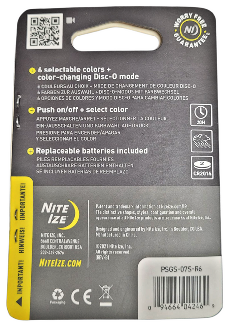 Niteize Spotlit Disc-O-Select Carabiner Collar Light