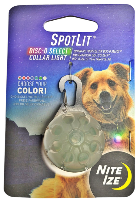 Niteize Spotlit Disc-O-Select Carabiner Collar Light