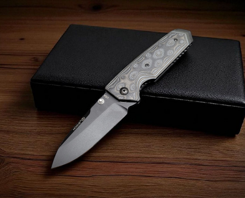 Preowned Hogue EX-02 Extreme - Gray/Black G-10 (3.375" CPM-154CM) HO34279