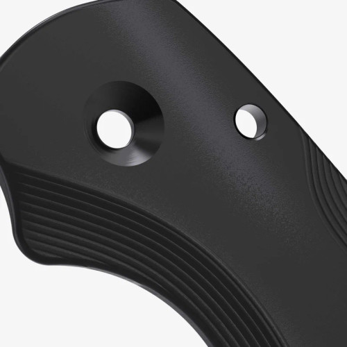 Flytanium Spyderco Para 3 Lotus Black PVD Titanium Scales  Flytanium Spyderco Para 3 Lotus Black PVD Titanium Scales