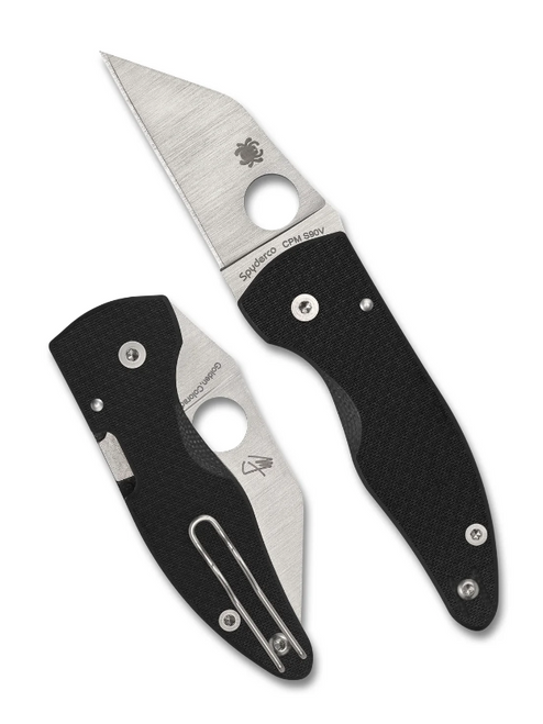 Spyderco MicroJimbo Compression Lock Knife Carbon Fiber (2.5" Satin CPM S90V) C264CFP Sprint Run