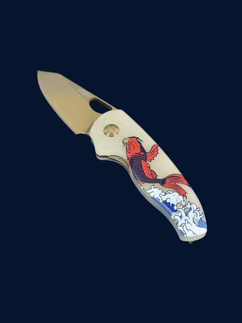 TRM Holier Nerd Jade Koi 3D Contoured G10 - Magnacut Blade