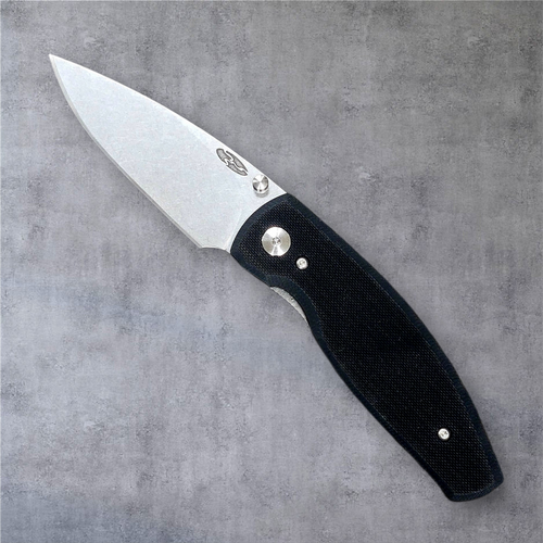 TRM Neutron 2 Linerlock Jet Black G10 Flat Scales - 20CV Blade - Made In USA