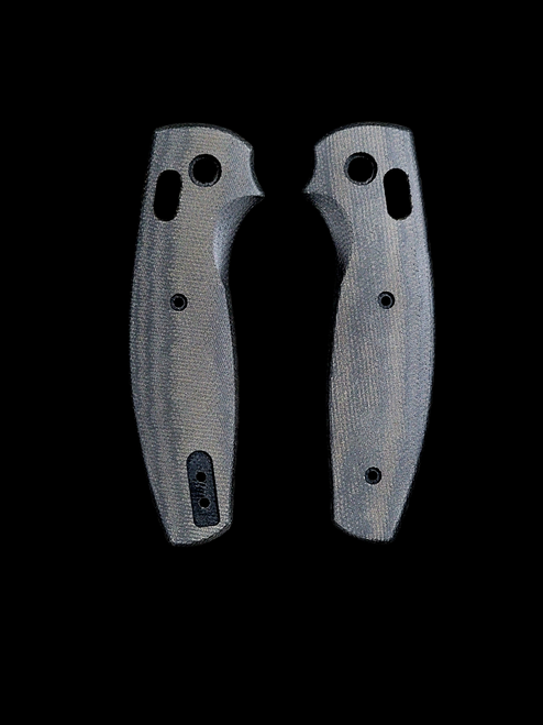 Scales Only TRM Bulldog - Black Sand Micarta 3D Contoured Smooth