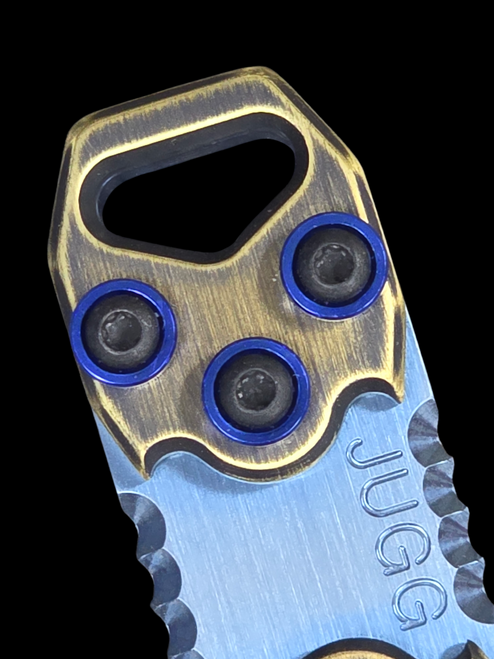 Copper Shed Mini Jugg Custom Pr Blue Ti W/ Brass & Black Accent