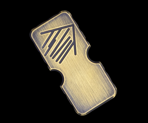 Copper Shed Brass Smoke Shed W/Orange Accents