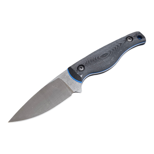 Creely Blades Mako Magnacut Black/Blue 3D Printed  Scales With Kydex Sheath