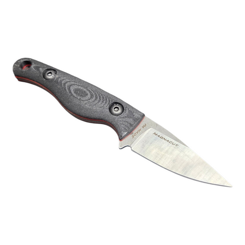 Creely Blades Minnow Magnacut Blade Black/Red 3D Printed Scales Kydex Sheath