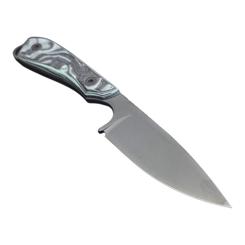 White River Knife & Tool Custom M1 Caper Black/Teal G10 Burl