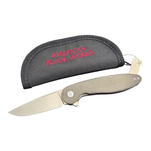 Preowned American Blade Works Model 1 Micarta 20CV
