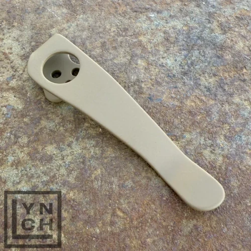 LynchNW Spyderco PM2 RH Pocket Clip-Coyote FDE Cerakote Finish