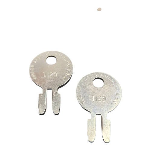 One Pair Tractor Key NOS Steel Keys T129 Taylor Lock