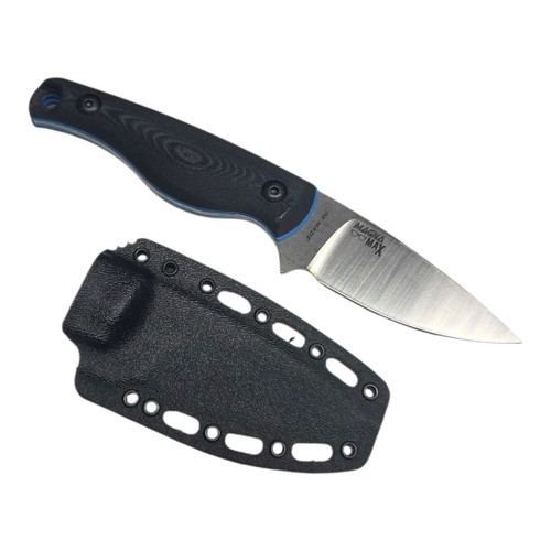 Creely Blades Mako Magnamax Black/Blue 3D Printed Scales With Kydex Sheath