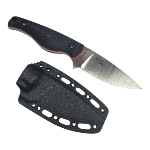 Creely Blades Mako Magnamax Black/Red 3D Printed Scales With Kydex Sheath
