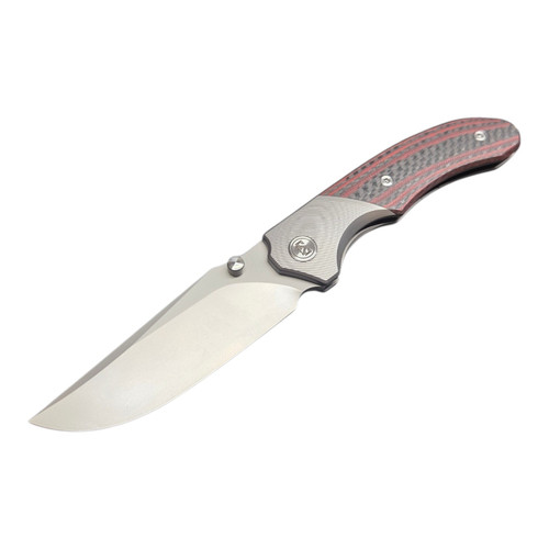 Miguron Knives Centurion II Folding Knife 3.5" M390 Blade Titanium And Green Carbon Fiber Handle Tactical Survival Pocket Knife MGR-609RDII