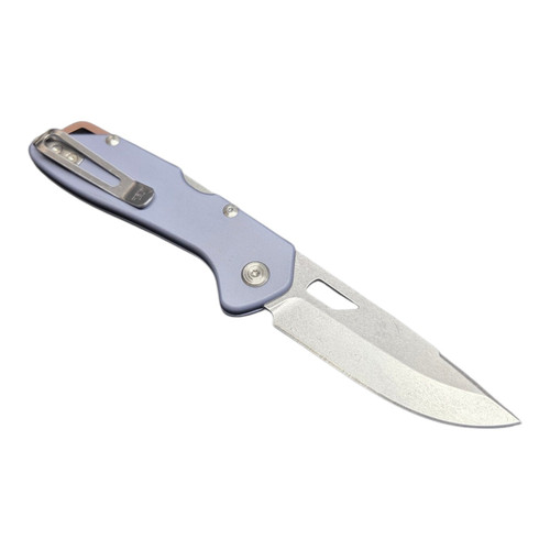 Buck Knives 724 Mustang Lockback Knife Blue Aluminum 14396