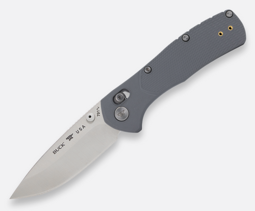 Buck 791 Range Pro Crossbar Lock Knife Gray GFN (3.4" Satin 154CM) 0791GYS1-B 13920