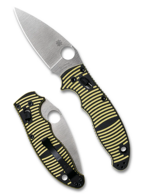 Spyderco Manix 2 Salt Ball Bearing Lock Knife Yellow/BLK MagnaCut C101GBKYLMCP2