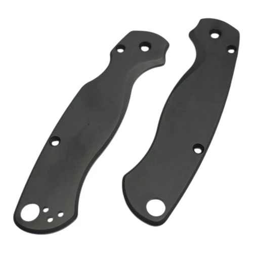 Open Package Flytanium Spyderco PM2 Black PVD Titanium Scales