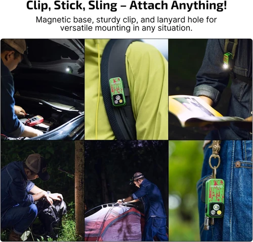 OLIGHT Oclip Pro Rechargeable EDC Clip-on Flashlight, Zombie Green