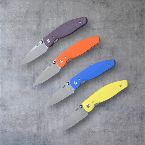 NEW! TRM Atom Linerlock With Sunburst G10 Scales- 4 Colors - Magnacut Blade - Made In USA