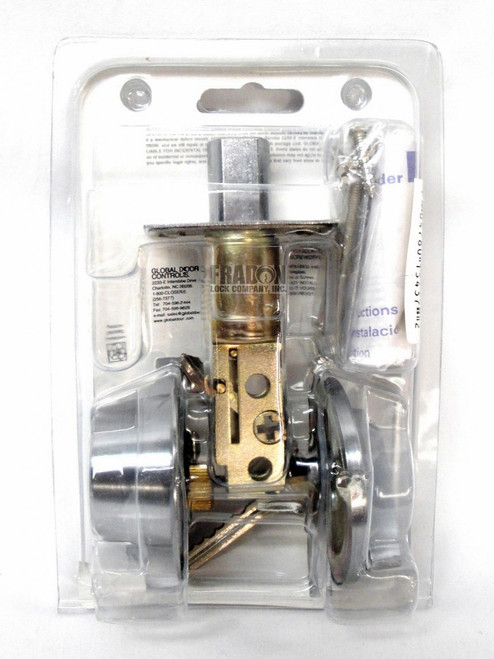 Single Cylinder Deadbolt Satin Chrome Finish