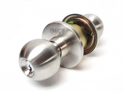 LSDA Heavy Duty Cylindrical Lockset Satin Stainless Steel Finish