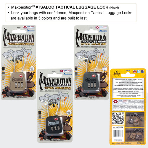 Maxpedition TSA Loc Luggage Lock Flexible Shackle