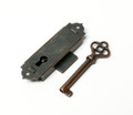 Bronze Surface Mount Skeleton Key Furniture Lock 