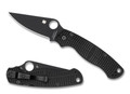 SPYDERCO PARA MILITARY® 2 SALT® BLACK G-10 CPM MAGNACUT® BLACK BLADE