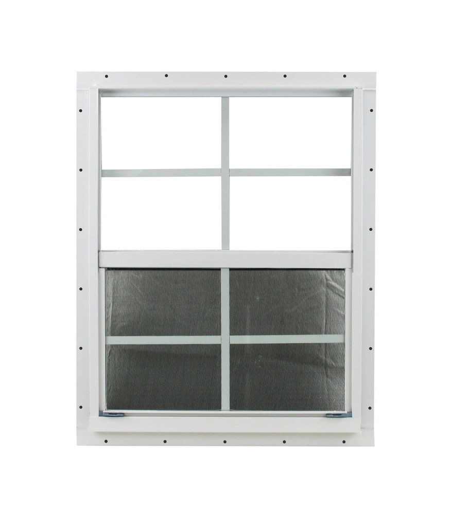 21" x 27" White J-Channel Shed Window