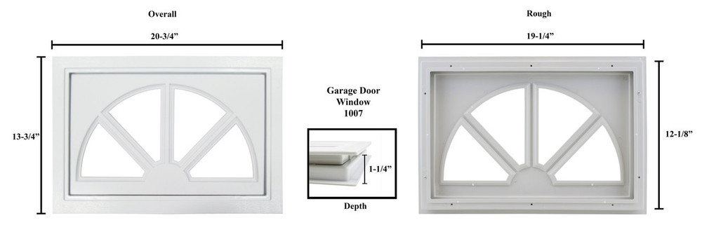 Sunburst Garage Door Window