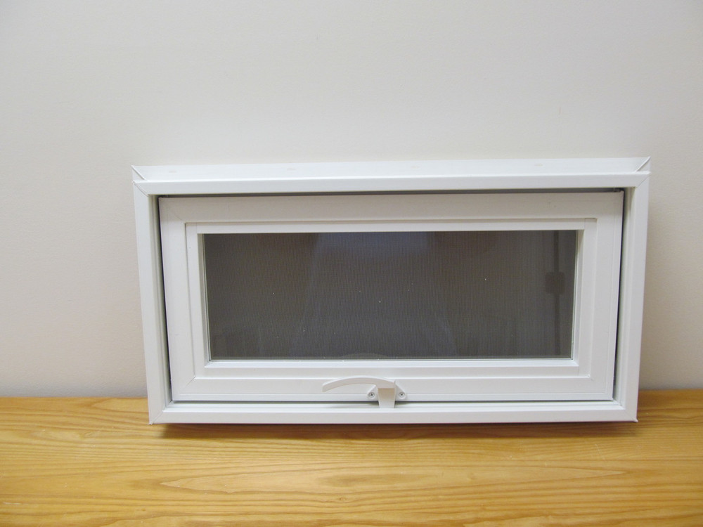 24" x 12" Awning Transom Insulated Glass Vinyl Window