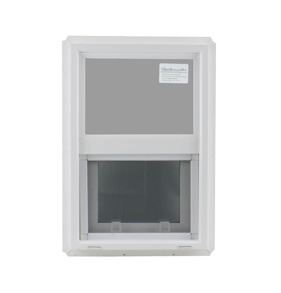 14" x 21" Double Pane Temper/Safety Glass Low-E PVC Frame