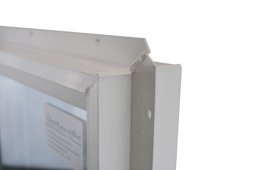 Double Pane Window 14 x 21 Tempered Glass LowE PVC Frame Windows