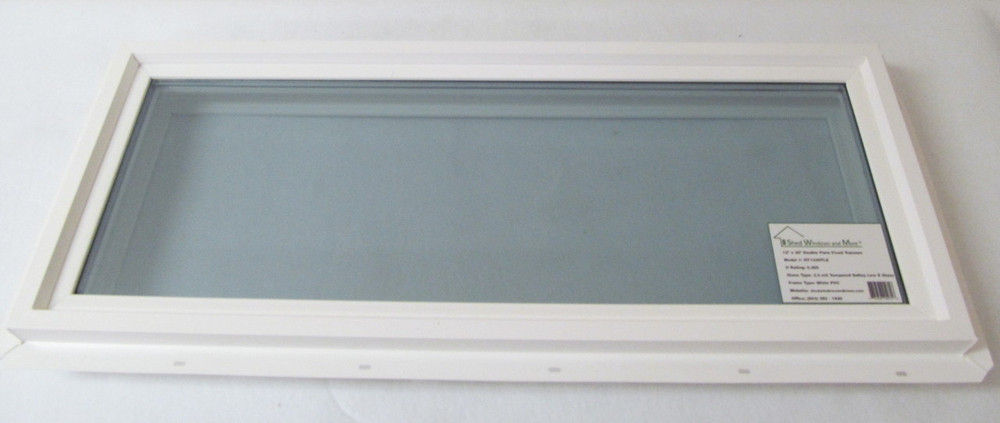 12" x 30" Transom Double Pane Vinyl