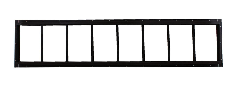 10" x 48" Brown Flush Transom Window