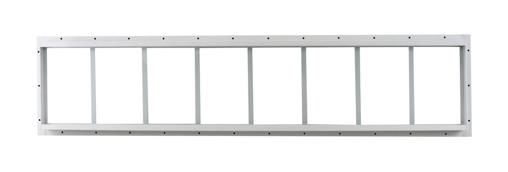 10" x 48" White J-Channel Transom Window