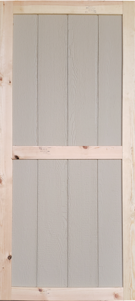 36" x 72" Wood Shed Door