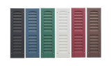 9"x21" Louvered Shutters Colors: Black, Bedford Blue, Forrest Green, White, Maroon, and Dark Brown