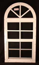 14" x 28" One Piece Arched Window White Flush 14" x 28" One Piece Arched Window White Flush
