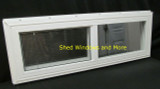 36" x 12" Double Pane Horizontal Sliding Vinyl Window 36" x 12" Double Pane Horizontal Sliding Vinyl Window