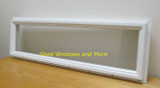 Transom 12" x 36" Double Pane Window PVC Frame Transom 12" x 36" Double Pane Window PVC Frame